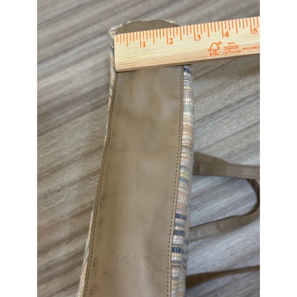 Valerie Barad Purse Women Taupe Beige Tapestry Pocketbook Shoulder Bag Retro - Picture 9 of 9